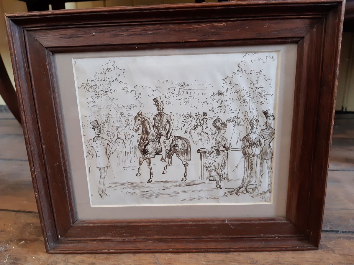 19th century scene in Regents Park